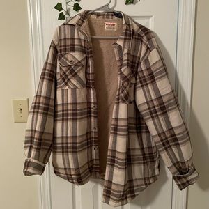 Wrangler Sherpa-Lined Plaid Jacket